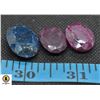 Image 1 : #73-GENUINE RUBY & SAPPHIRE  GEMSTONE 75 CT