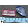 Image 1 : #65-GENUINE RUBY & SAPPHIRE  GEMSTONE 103.20 CT