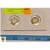 Image 1 : 1919 & 1920 92.5% SILVER DIMES CANADA