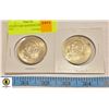 Image 1 : LOT OF 2 1965 WINSTON CHURCHILL COIN