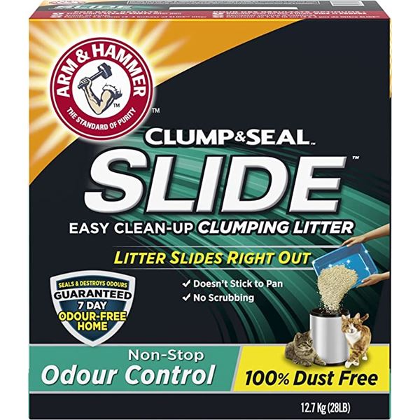 NEW ARM & HAMMER CLUMP & SEAL SLIDE NON-STOP ODOUR