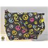 Image 1 : "PEACE SIGNS" FABRIC PURSE WITH ADJUSTABLE