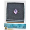 Image 1 : SILVER AMETHYST GEMSTONE RING