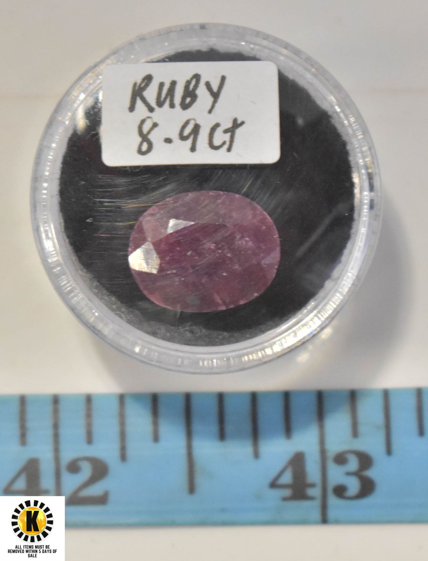 8.9CT GENUINE RUBY GEMSTONE