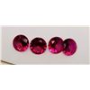 Image 1 : LOT OF 4 ROUND, MATCHED RUBY