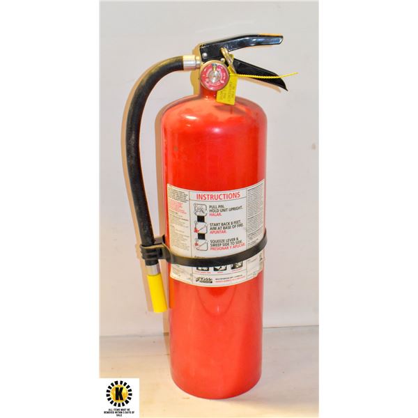 10LB FIRE EXTINGUISHER FULLY CHARGED