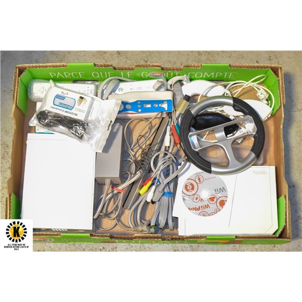 NINTENDO WII WITH 2 CONSOLES, 4 CONTROLERS,