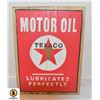 Image 1 : TEXACO MOTOR OIL WOODEN SIGN