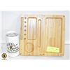 Image 1 : BAMBOO MAGNETIC FOLDING ROLLING TRAY