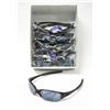 6 PAIRS OF BLACK WITH SMOKEY LENS SPORT SUNGLASSES