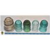 Image 1 : BOX OF GLASS INSULATORS