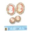 TWO PAIRS OF CAMEO EARRINGS