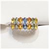 S160-61 SILVER SAPPHIRE RING