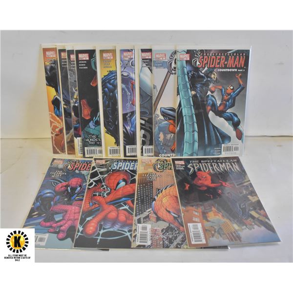 MARVEL SPECTACULAR SPIDERMAN #1-14 COMIC LOT