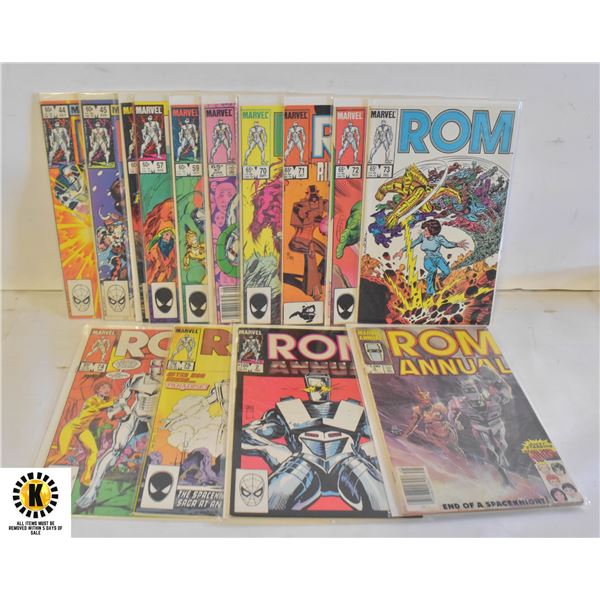 MARVEL ROM SPACEKNIGHT #44-75 COMIC LOT, ANNUALS