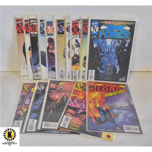MARVEL X-FORCE #101-115 COMIC LOT