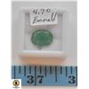 Image 1 : 4.70CT OVAL SHAPED EMERALD COLOR ENHANCED