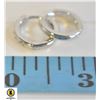 Image 1 : 1 PAIR STAMPED 925 8 MM EARRINGS WITH CLEAR