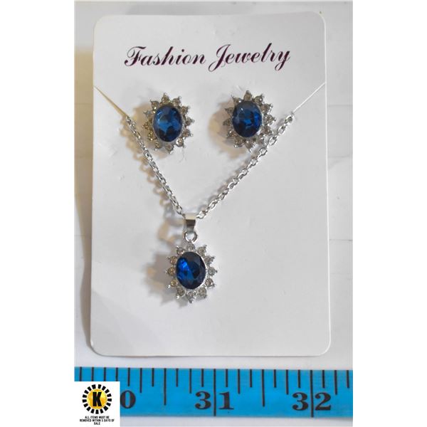 LADY DIANNA STYLE EARRINGS AND PENDANT