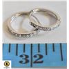 Image 1 : 1 PAIR STAMPED 925 12 MM EARRINGS WITH CLEAR