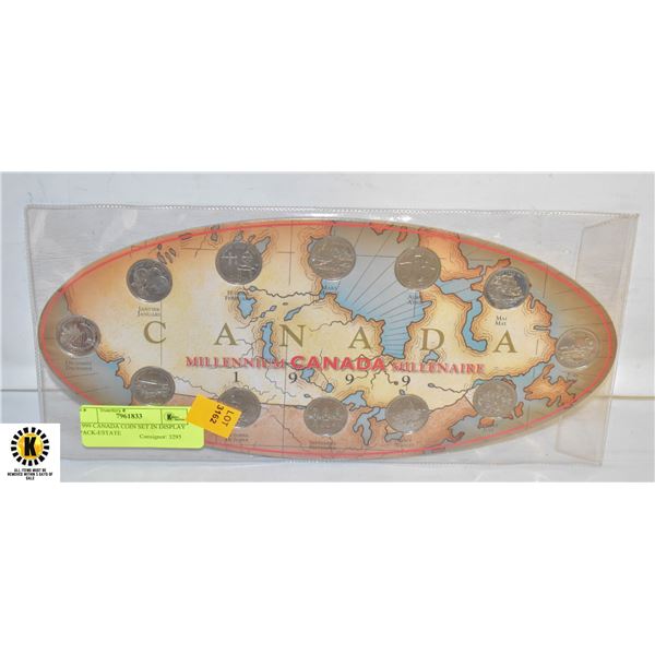 1999 CANADA COIN SET IN DISPLAY PACK-ESTATE