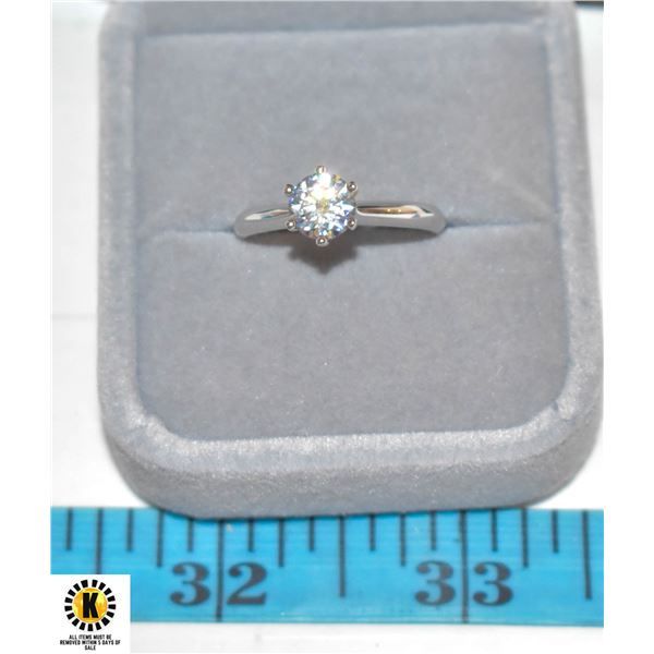 1.0 CARAT ROUND MOISSANITE STAMPED 925