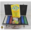 Image 1 : 300 CHIPS POKER SET METAL CASE 2 NEW DECKS,