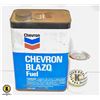 CHEVRON BLAZO FUEL METAL JUG