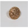 Image 1 : NEW CHAMPAGNE ROUND SHIELD SHAPED ADJUSTABLE RING