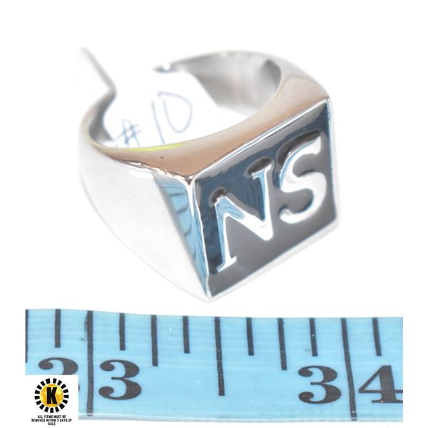 SIZE 10 INSIGNIA RING: NS (19.8 MM)