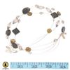 Image 1 : MULTI STRAND FLOATING ADJUSTABLE NECKLACE
