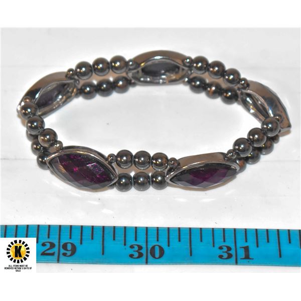 PURPLE STONE BRACELET