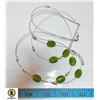 Image 1 : FLOATING 3 STRAND GREEN ADJUSTABLE NECKLACE