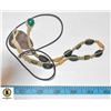Image 1 : SHELL PENDANT NECKLACE , ROPE AND WOOD