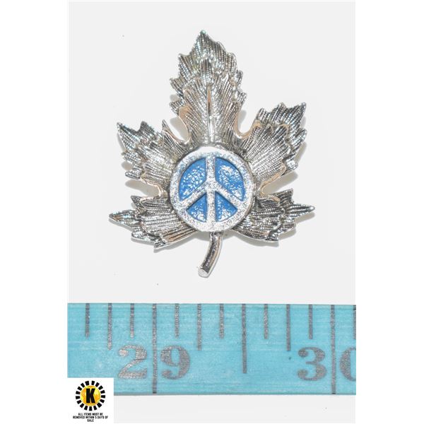 SARAH COM CANADA PEACE BROOCH