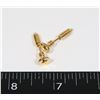 Image 1 : NEW GOLD TONE SCREW EARRINGS