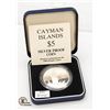 Image 1 : 1988 SILVER CAYMAN ISLANDS $5 PROOF COIN IN CASE