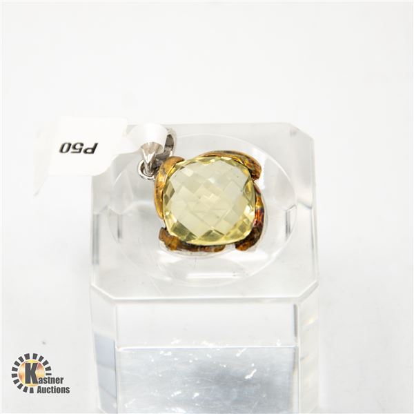 BZ601-40 LEMON TOPAZ PENDANT 5.8CT