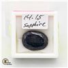 Image 1 : 14.15 CT OVAL SHAPED SAPPHIRE COLOR ENHANCED