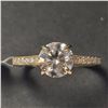 Image 1 : BZ1341-10 10K WHITE MOISSANITE RING