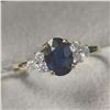 Image 1 : BZ1341-9 10K SAPPHIRE/DIAMOND RING