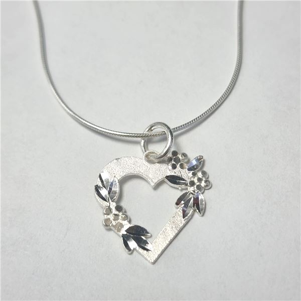 BZ1341-40 SILVER 16  NECKLACE