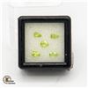 5 GENUINE NATURAL PERIDOT GEMSTONES