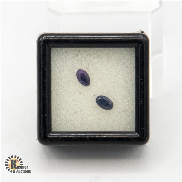 2 GENUINE NATURAL BLUE SAPPHIRE GEMSTONES