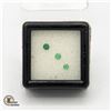 Image 1 : 3 GENUINE NATURAL EMERALD GEMSTONES