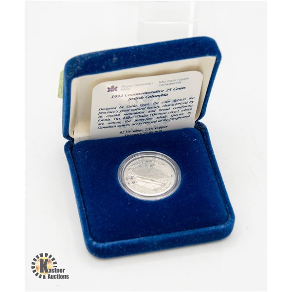 1992 SILVER COMMEMORATIVE CANADA $1 PROOF COIN