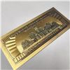Image 2 : BZ1341-37 GOLD FOIL $100 NOVELTY COLLECTOR BILL