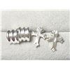 Image 1 : BZ1341-28 SILVER 2 EARRING SET