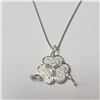 Image 1 : BZ1341-26 SILVER 3 PART PENDANT ON 16" NECKLACE