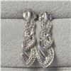 Image 1 : BZ1341-35 SILVER DIAMOND EARRINGS